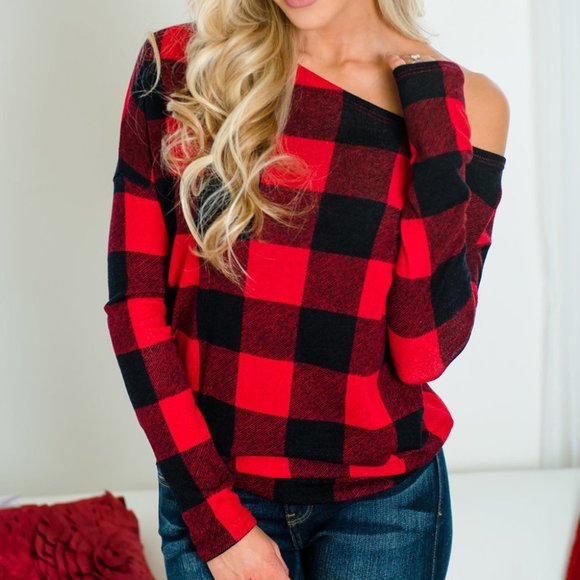 Red Black Buffalo Check Plaid Shirt - Picture 2 of 10